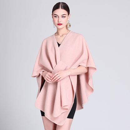 Maribel Soft Fleece Cape Shawl