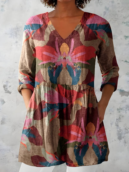 Valentina™ Flowing V-Neck Blouse
