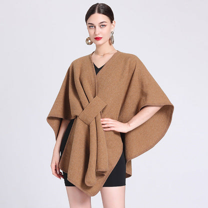 Maribel Soft Fleece Cape Shawl