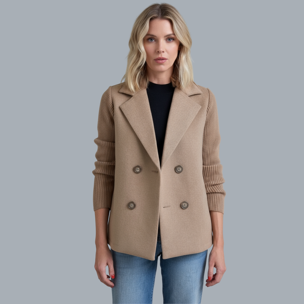 Adeline Soft Ribbed Knit Jacket