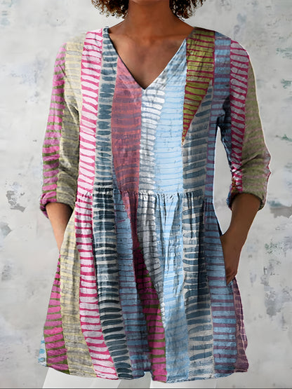 Lavinia™ Printed Longline Blouse