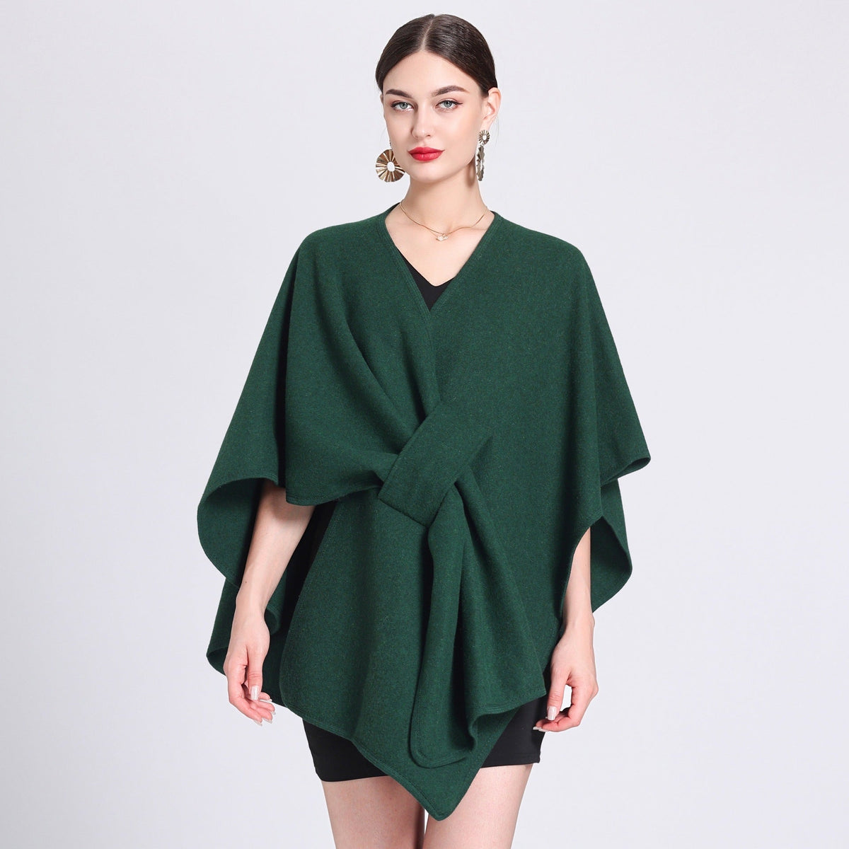 Maribel Soft Fleece Cape Shawl