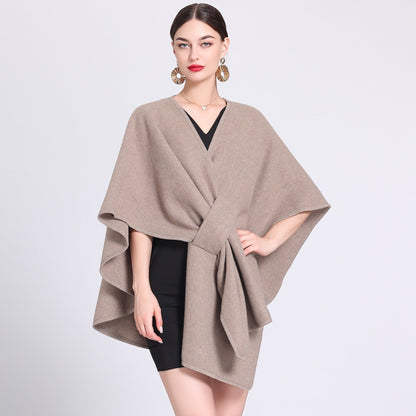 Maribel Soft Fleece Cape Shawl