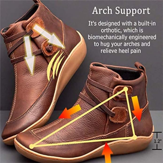 Rowan Faux-Leather Comfort Boots