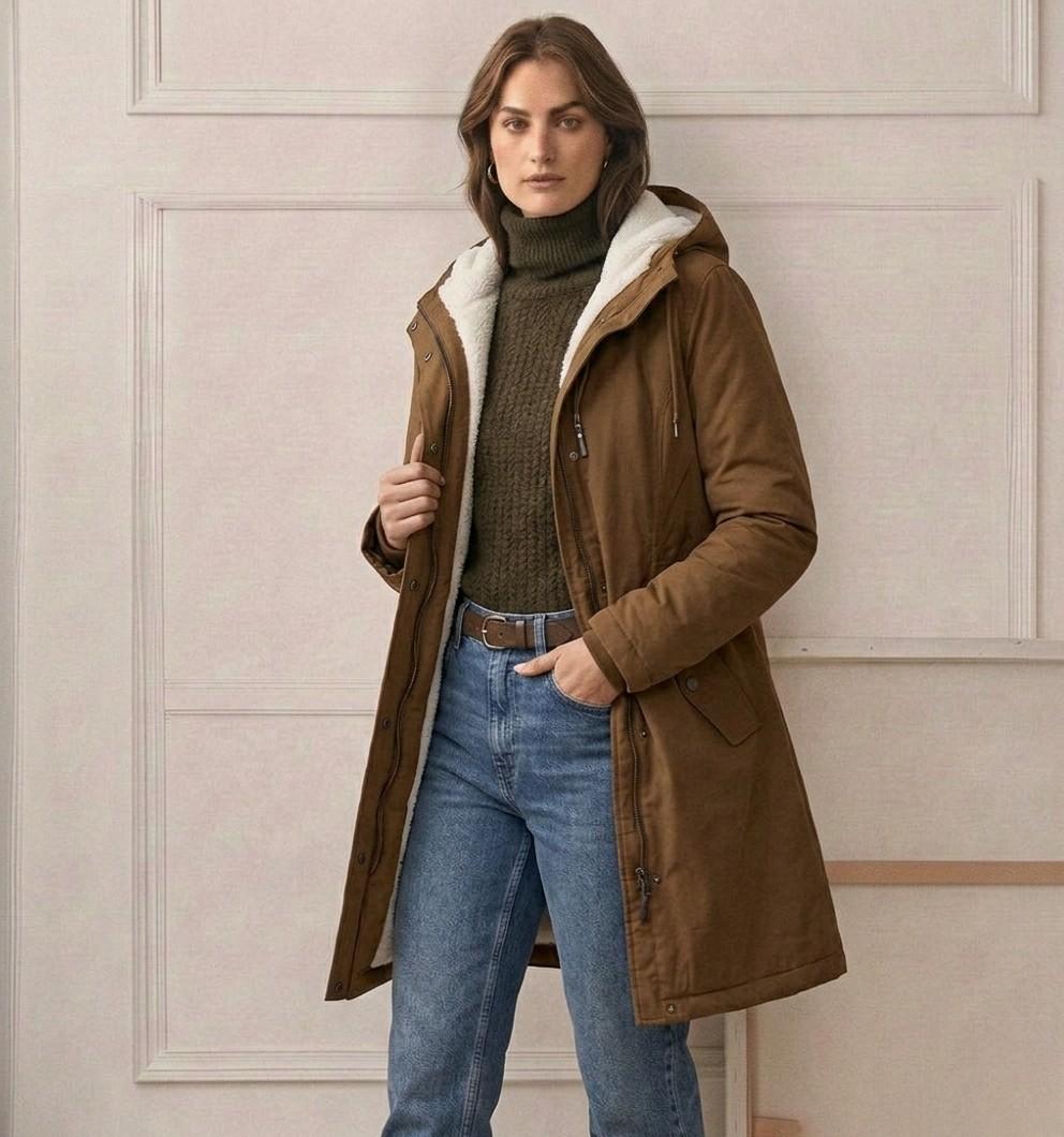 Evelyn Fleece-Lined Hooded Parka