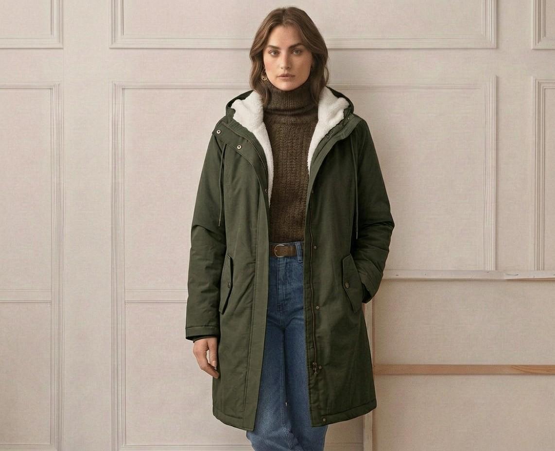 Evelyn Fleece-Lined Hooded Parka