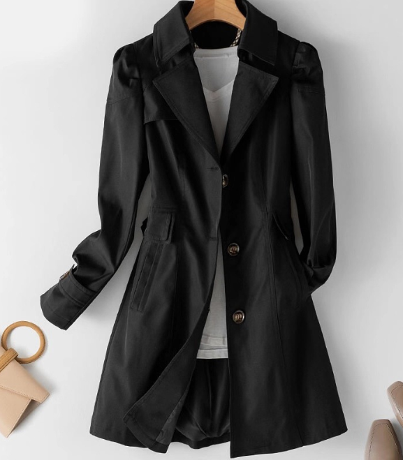 Isabelle Classic Mid-Length Trench Coat