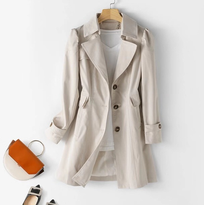 Isabelle Classic Mid-Length Trench Coat