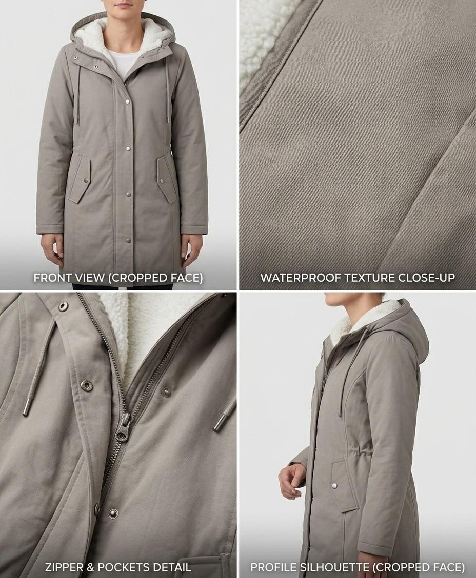 Evelyn Fleece-Lined Hooded Parka