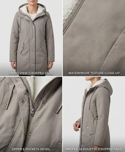 Evelyn Fleece-Lined Hooded Parka