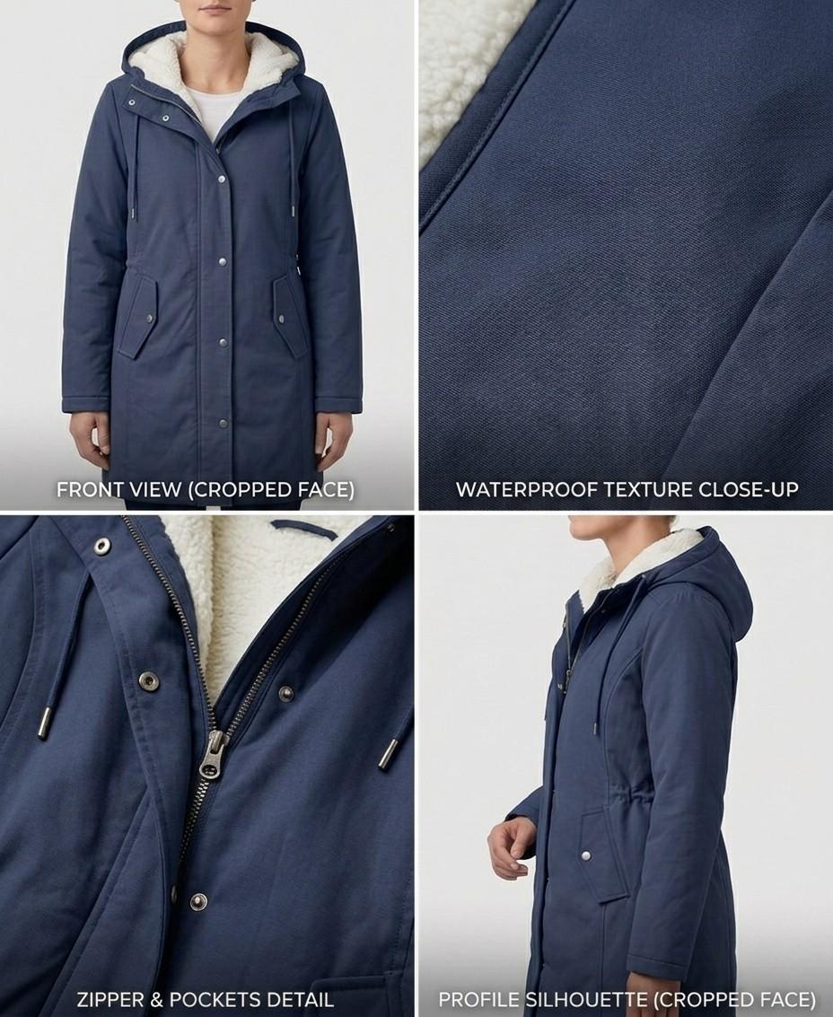 Evelyn Fleece-Lined Hooded Parka