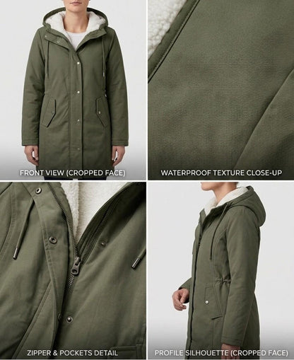 Evelyn Fleece-Lined Hooded Parka
