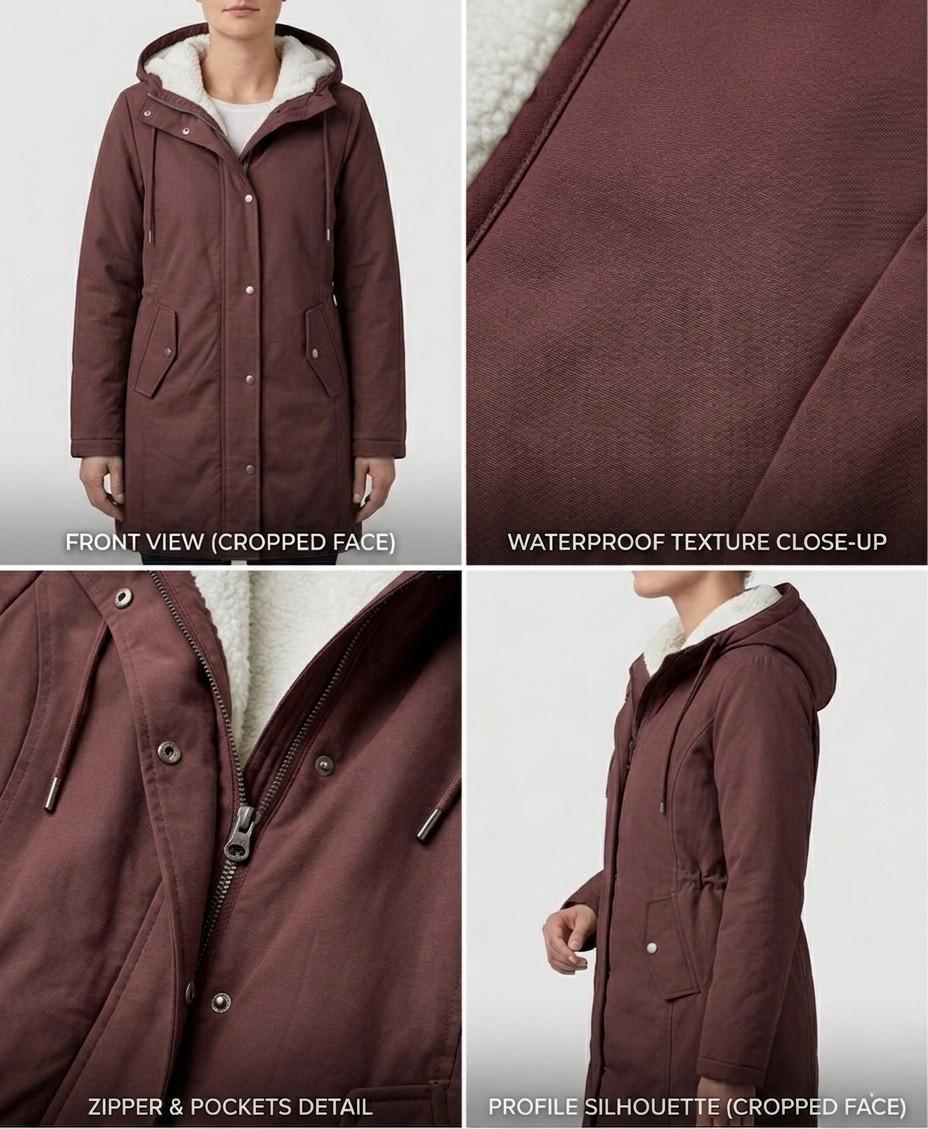 Evelyn Fleece-Lined Hooded Parka