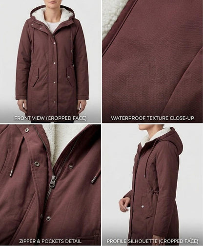 Evelyn Fleece-Lined Hooded Parka