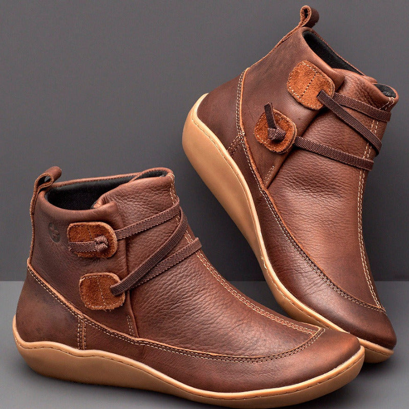 Rowan Faux-Leather Comfort Boots