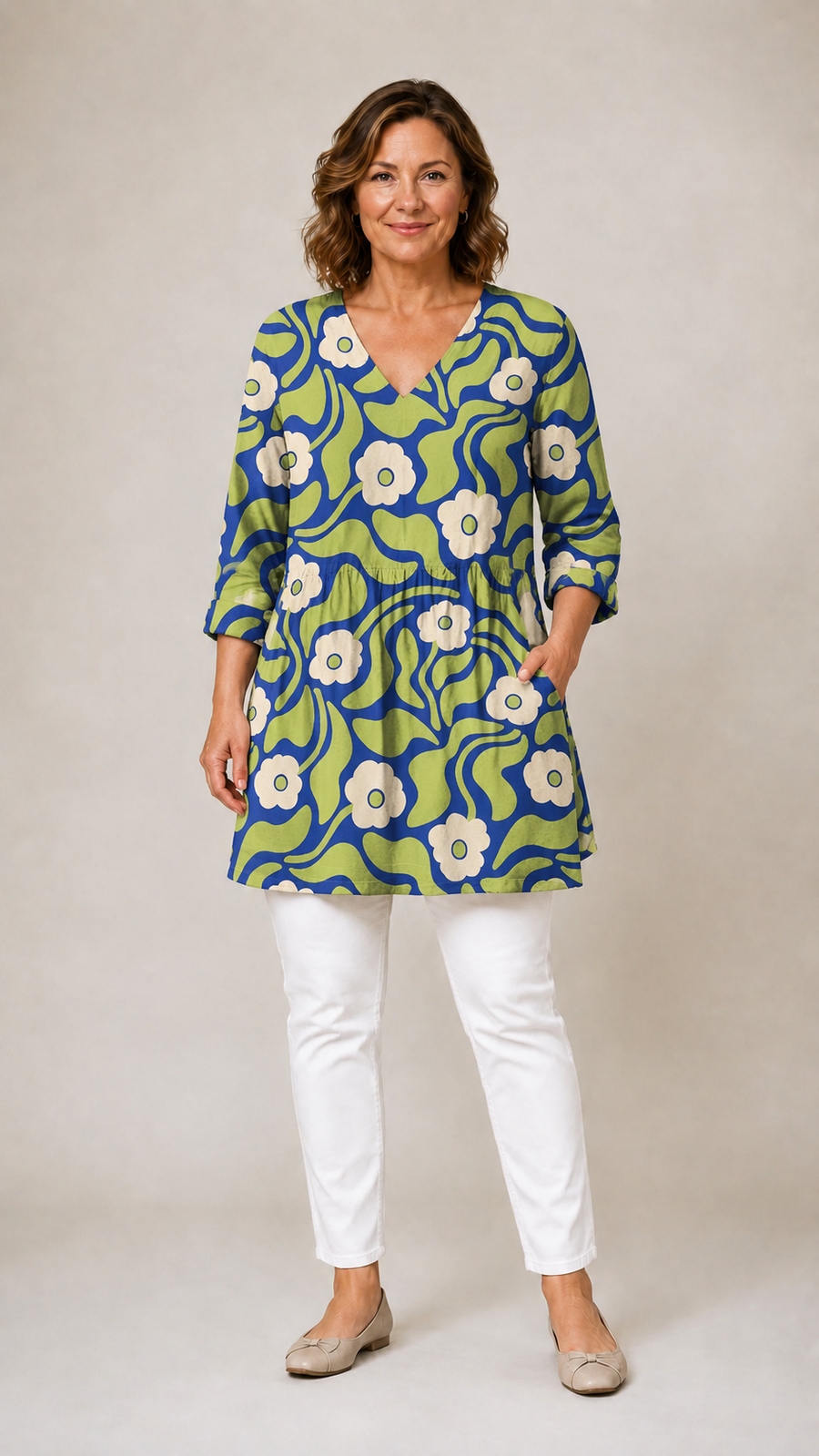 Vivienne Relaxed V-Neck Blouse