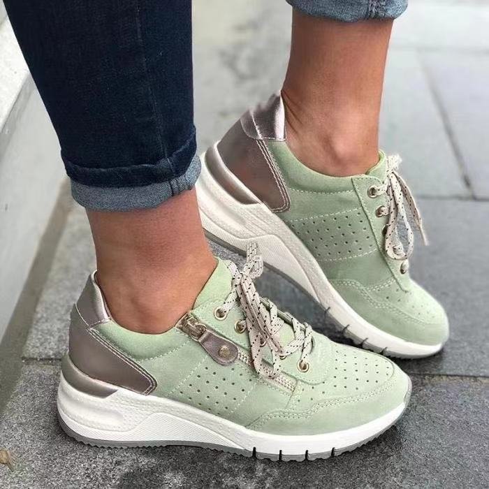 Livia Cushioned Lace-Up Sneakers